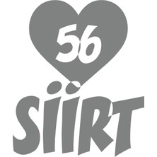 Kalpli 56 Siirt Araba Sticker 17X17 cm Gri