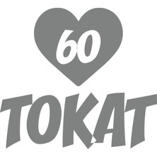 Kalpli 60 Tokat Araba Sticker 17X17 cm Gri