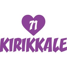 Kalpli 71 Kırıkkale Araba Sticker 17X17 cm Mor