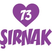 Kalpli 73 Şırnak Araba Sticker 17X17 cm Mor