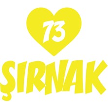 Kalpli 73 Şırnak Araba Sticker 17X17 cm Sarı