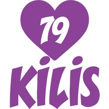 Kalpli 79 Kilis Araba Sticker 17X17 cm Mor
