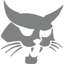 Samuray Kedi Araba Sticker 17X17 cm Gri