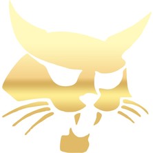 Samuray Kedi Araba Sticker 17X17 cm Gold
