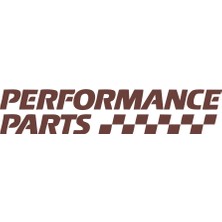 Performance Parts Araba Sticker 17X17 cm Kahverengi