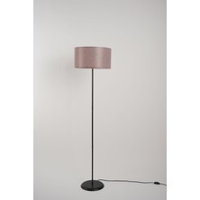 Venus Metal Lambader Siyah-Gül Kurusu (38X38X145 Cm)