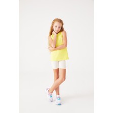 Almila Bisiklet Yaka Pamuklu Basic Çocuk Sıfır Kollu Üst 2009