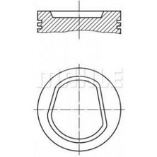Piston Segman 76.51 mm (+0.50) 1.6 Polo Aee Alm Dpmah