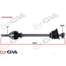 Komple Aks Sol Renault 19 1.4 639MM Dpmah