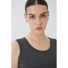 Almila Sıfır Kol U Yaka Kadın Body T-Shirt 2049
