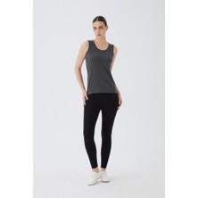 Almila Sıfır Kol U Yaka Kadın Body T-Shirt 2049