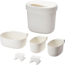 IKEA Önsklıg 4 Parça Bebek Alt Değiştirme Kapları,  Beyaz Bebek Bakım Ürünleri