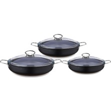 Saflon Titanium 6 Parça 18-20-22 cm Sahan Set