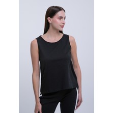 Afloow Kadın Siyah Sırt Detaylı T-Shirt- Rahat Kalıp, Şık Tasarım