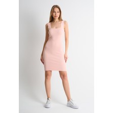 Alexandergardı Kare Yaka Askılı Triko ELBİSE(A90827)