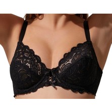 Nurteks 1050 Kadın Balenli Dantelli Toparlayıcı Sütyen