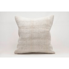 El Yapımı Kilimden Yapılmış Vintage Kırlent Kılıfı, Yün, 50X50 cm