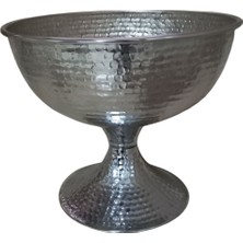 Saksı Metal Ayaklı Nikel 23 cm