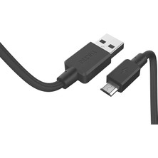 Tecno TCD-M11 USB-A to Micro 2A Hızlı Data ve Şarj Kablosu 1m Siyah