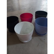 Burak Plastik Begonya1 Modeli Küçük Saksı 5 Adet
