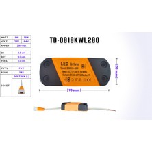 LED Drıver/trafo (8W-18W, 29V-64V, 280MA) Wallwasher LED Panel (10'lu)