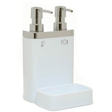 Primanova Viva 2'li Süngerlikli Sıvı Sabunluk - Beyaz