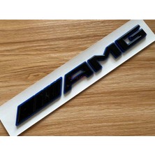 Özel Tasarım Gloss Black Mavi Amg Bagaj Yazısı Mercedes Clc