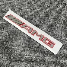 Özel Tasarım Krom Kırmızı Amg Bagaj Yazısı Mercedes Vaneo