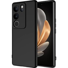 Vivo V29 5g Kılıf Kamera Korumalı Lansman Kadife Iç Yüzeyli (Şık Tasarım) Silikon Kap