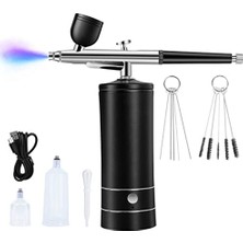 Wangtingyue2 Sunshinee Airbrush Kiti Şarj Edilebilir Akülü Airbrush Kompresörü, 30PSI Yüksek Basınç, Taşınabilir El Airbrush Tabancası, Airbrush Seti (Yurt Dışından)