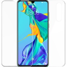 Ehr. Huawei P30 ile Uyumlu Ön Arka Koruma Full Body Jelatin