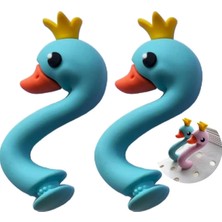 3D Jibbitz Terlik Süsü 3 Boyutlu Lüx Terlik Süsü Turkuaz Kuğu Terlik Süsü Terlik Süsü 1ADET