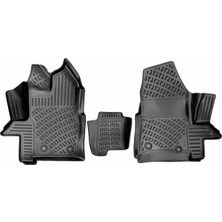 Rizline Ford Custom 2012-2023 (Manuel-Şoför+2 Yolcu) Ticari 3D Havuzlu Ön Paspas