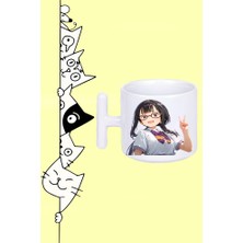 Koto Tsukinoki Karakter Anime Too Many Losing Heroines! Tasarım Baskılı Beyaz T Sap Kupa Bardak