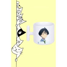 Kazuhiro Nukumizu Karakter Anime Too Many Losing Heroines! Tasarım Baskılı Beyaz T Sap Kupa Bardak