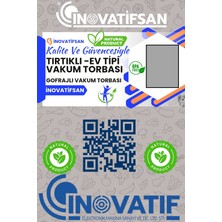 İnovatifsan Vakum Torbası Tırtıklı 30x40 Cm 1 KG (40 ADET) Vakumlu Poşet Ev Tipi