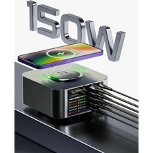 Mechanic X-Power 10 Portlu Kablosuz Dijital Ekranlı 150W USB Şarj Istasyonu