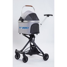 Tommy Evcil Hayvan Arabası Gri 83x48.5x110cm Max 10kg