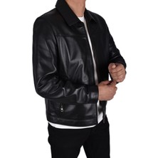 VİA-8614 Deri Mont/siyah/2xl