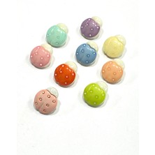 Karan Tuhafiye Bebek Düğmesi / Uğur Böceği Model 3 / 10 Adet /