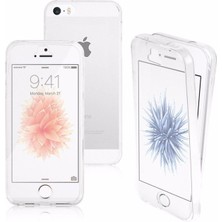 Ehr. Iphone 5-5s Uyumlu Ön Arka 360 Tam Koruma Şeffaf Soft Silikon Kılıf