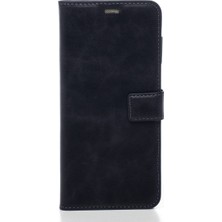 Lacivert Huawei Mate 20 Lite Hakiki Deri Cüzdan Kılıf Kapaklı Mıknatıslı Kartlık Bölmeli Cüzdanlı Stand Özellikli