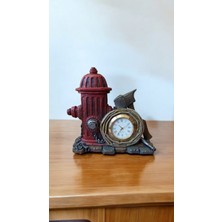Hureggo Concept Yangın Musluğu Temalı Dekoratif Masa Saati & 12 x 12 cm
