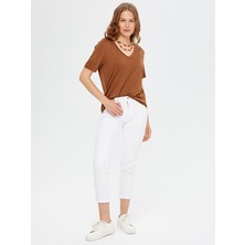 V Yaka Kısa Kol  T-Shirt S25TSH001