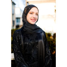 Harika Wear Siyah Premium Jessica - Krep Ipek Abaya (4 Mevsim)