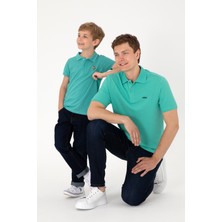 U.S. Polo Assn. Erkek Polo Yaka Mint Basic Tişört 50306007-VR090