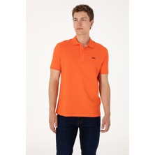 U.S. Polo Assn. Erkek Regular Fit Polo Yaka Nar Çiçeği Basic Tişört 50306007-VR039