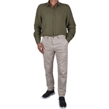 SRR-1738 Likralı Pamuk Pantolon/açık Bej/32