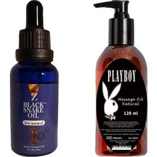 Playboy Hintohu Black Snake Erkekler İçin For Men - Playboy Masaj Yağı