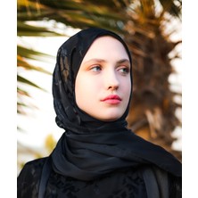 Harika Wear Siyah Ipek Şalı